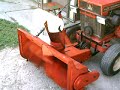 Allis Chalmers B-212 running a Simplicity snowblower