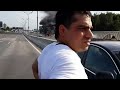 Unfall auf Autobahn mit explodierenden Gasflaschen