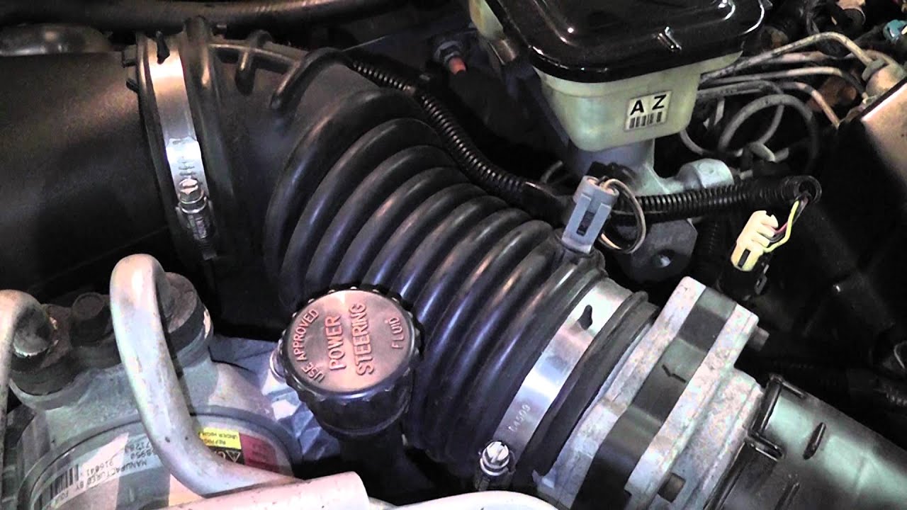 1997 Chevy Blazer 4.3 Cracked Air Intake Tube - YouTube