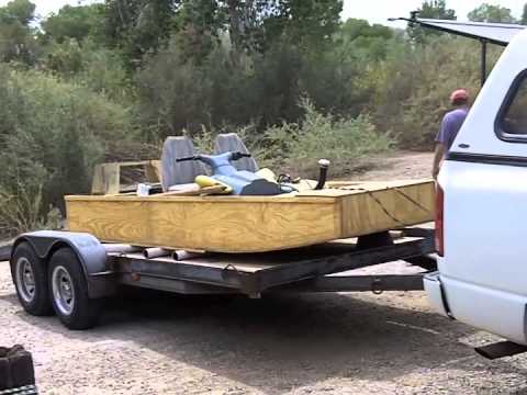 Building a wooden jet jon boat Part 5 - YouTube