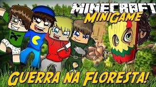 Minecraft: GUERRA NA FLORESTA! (Mini-Game)