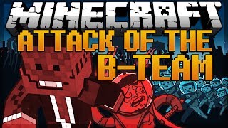 Minecraft: BEGINNING MACHINIMA Attack of the B-Team Modded Survival #1