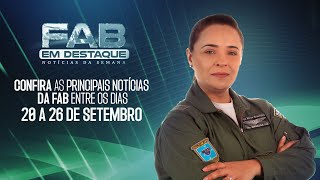 O FAB em Destaque desta sexta-feira, 27/09, apresenta as principais notícias da Força Aérea Brasileira (FAB) referentes ao período de 20 a 26 de setembro. Nesta edição, você acompanha a comemoração dos 128 anos do Marechal do Ar Eduardo Gomes, a diplomação de 28 Oficiais-Superiores no Curso de Política e Estratégia Aeroespaciais de 2024, a corrida Flying Run Sunset que transformou a pista do Aeroporto de Brasília em corrida ao pôr do sol.

E ainda, FAB e Azul firmam primeiro acordo de cooperação do Programa Banco de Talentos, os 20 anos de operação das aeronaves C-99, a chegada de mais um F-39 Gripen e a edição do MUSAL Air Show de 2024.