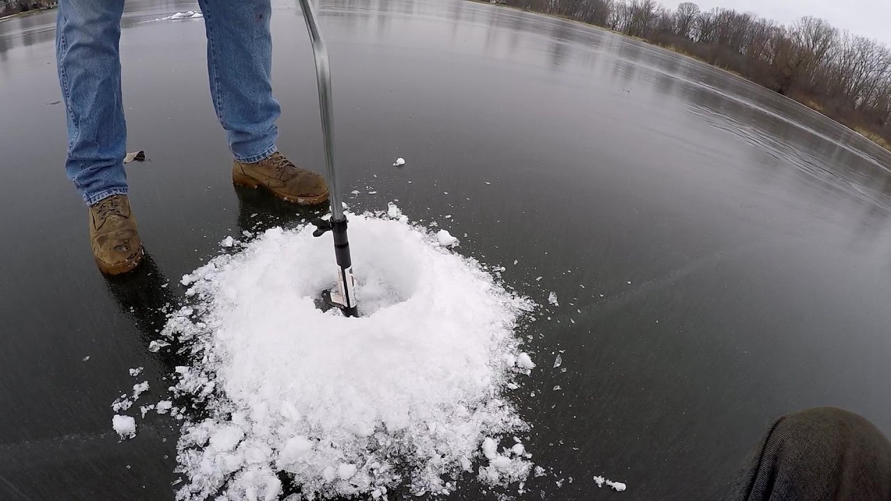 Ice fishing fail! 