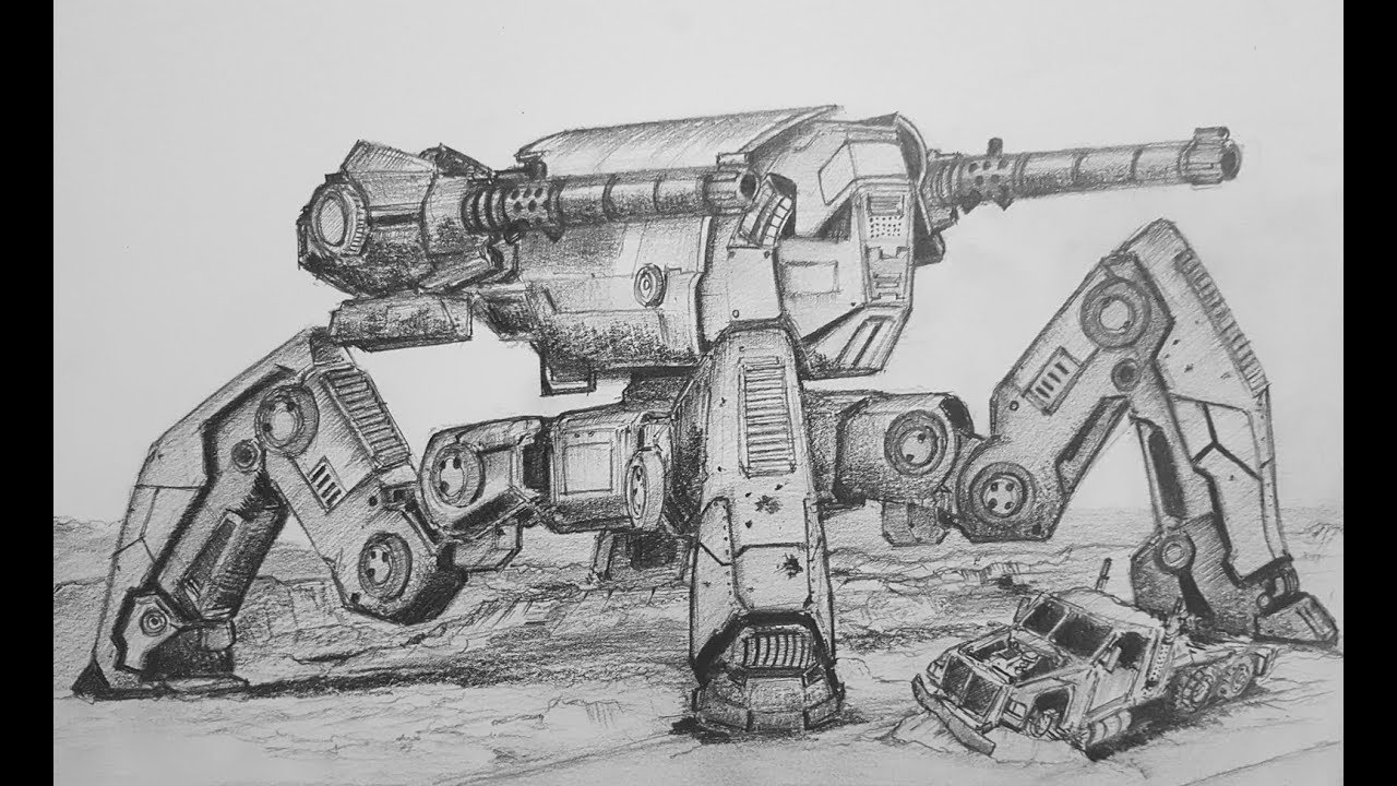 как-нарисовать-war-robots Raijin, War Robots, How to Draw, Drawing, Mech, T...
