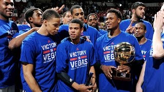 The Sacramento Kings win the 2014 Las Vegas NBA Summer League Championship!