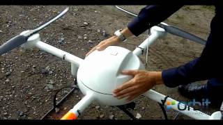 Microdrones MD4-1000 behind the scenes (real live footage- not stabilized by software)
