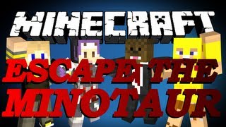 BRAND NEW Minecraft Escape From The Minotaur Minigame w/ SetoSorcerer, GoldSolace and Palmerater