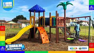 NOVA ÁREA DE LAZER EM MANGA ESTÁ SENDO INSTALADA NO PARQUE UIRAPURU