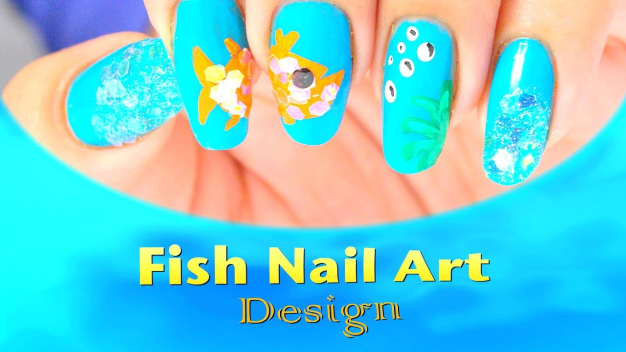 4. Goldfish Nail Art Design - wide 5