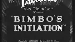 Bimbo's Initiation - Flescher Studios Betty Boop Cartoon