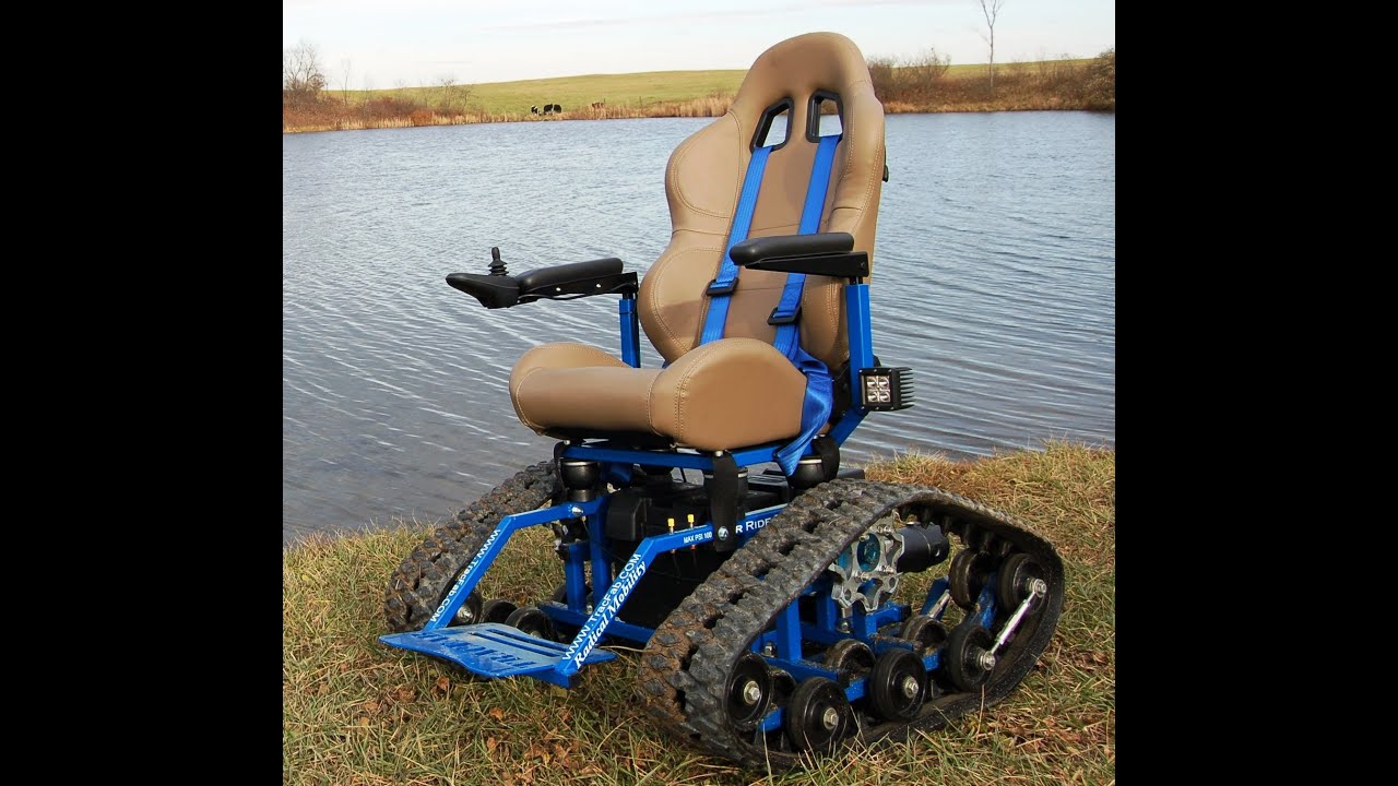 TracFab Tracked Wheelchair - YouTube