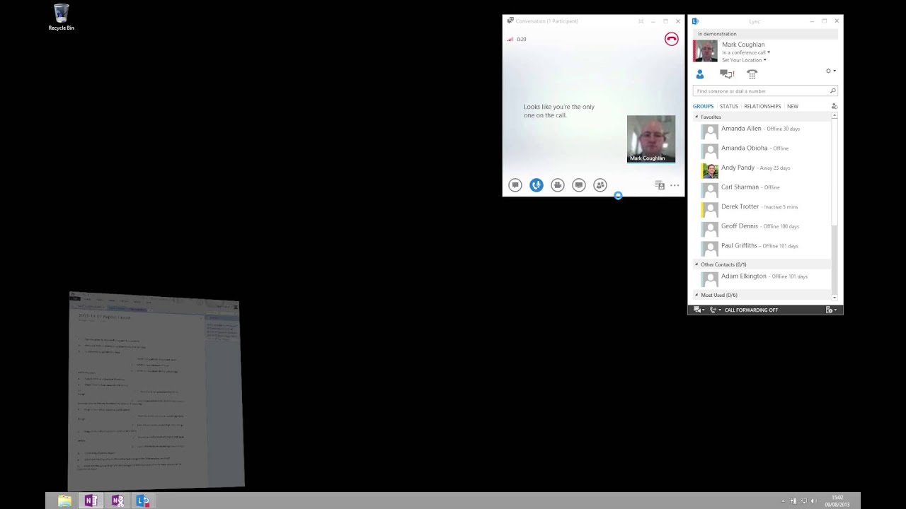Lync 2013 & OneNote Integration - YouTube