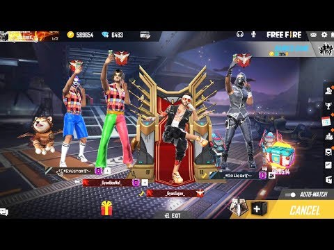 🔥 FREE FIRE - LIVE 🔥 SQUAD RANKED MATCH!! FULL RUSH GAMEPLAY