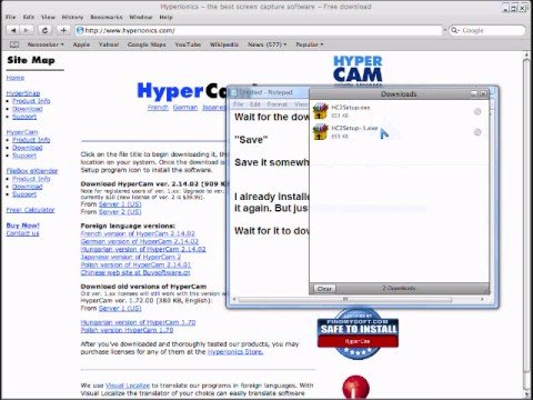 Unregistered HyperCam 2 (Free) - YouTube