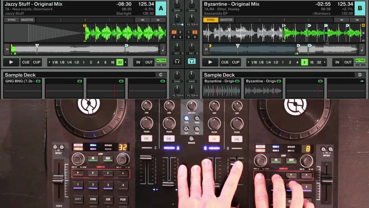 Traktor Kontrol S4 Tutorial: How to use the Loop Decks (by Ean Golden ...