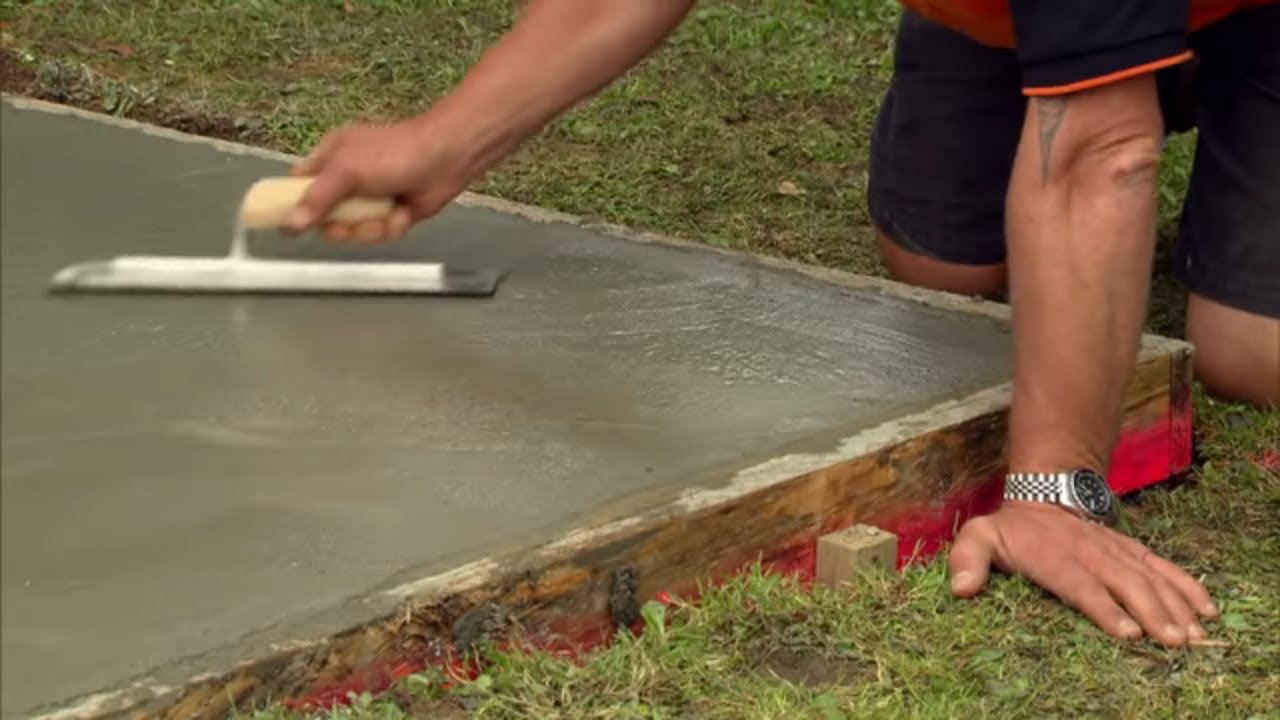 How to Lay a Concrete Pad| Mitre 10 Easy As - YouTube