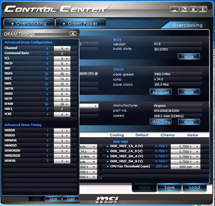 Tutorial request: How to overclock with the MSI Control Center