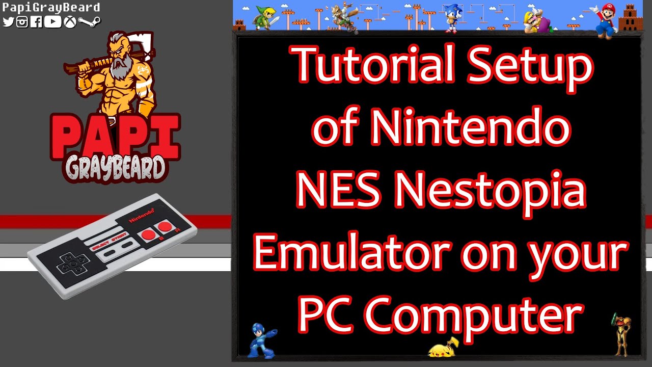 Setting up NES Nestopia emulator on your PC - YouTube