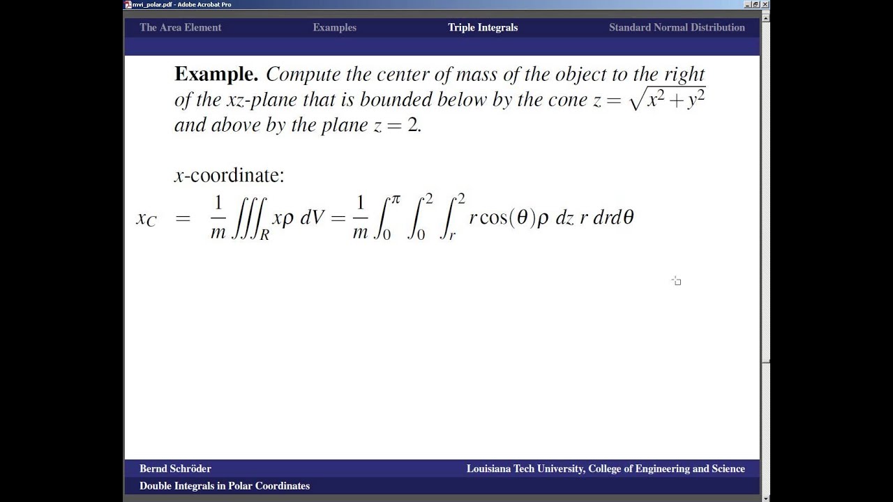 ... Calculus [79/97]: Double Integrals in Polar Coordinates - YouTube