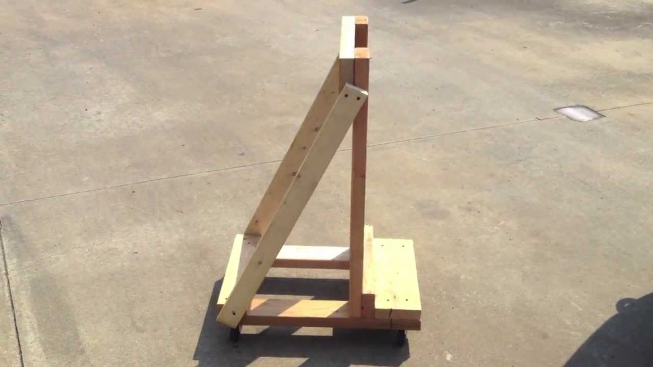 Building an easy outboard motor stand  cart - YouTube
