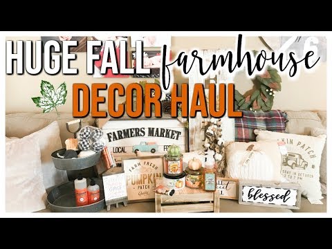 Download HUGE FARMHOUSE FALL DECOR HAUL 2018 | KIRKLANDS, HOBBY LOBBY, BATH & BODY WORKS