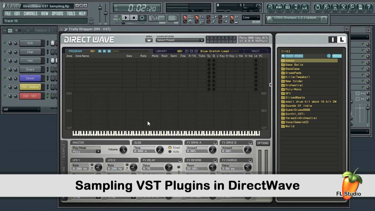 FL Studio Guru - Sampling VST Plugins With DirectWave - YouTube