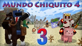 MINECRAFT - Mundo Chiquito 4 - Ep 3 - QuedeAgua cojona xD