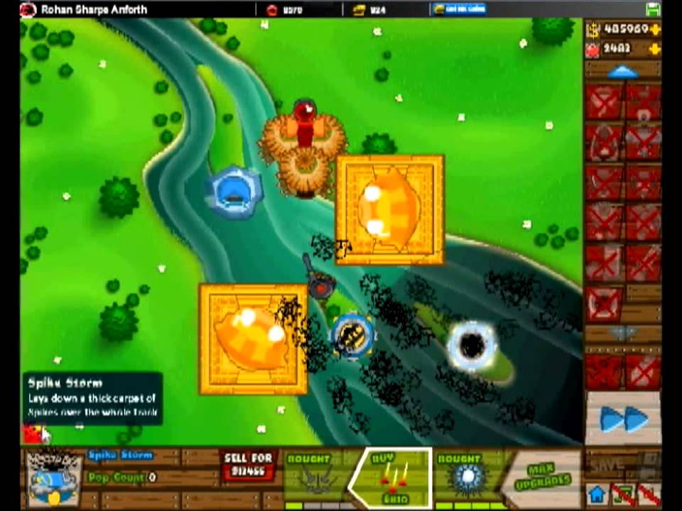 Black And Gold Games Bloons Tower Defense 5 Round 1336