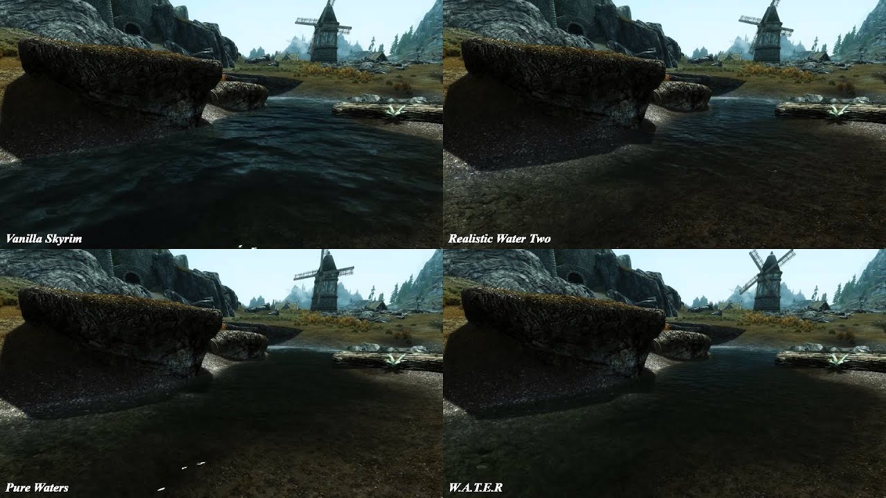 skyrim special edition water seams