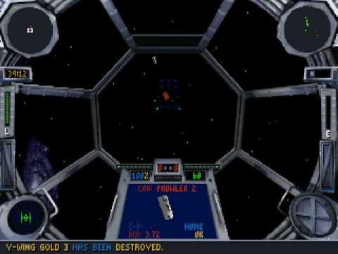 Star Wars: TIE Fighter DOS pre-release game demo - YouTube