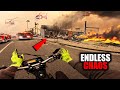 RIDING IN THE DISASTER ZONES FROM LA WILDFIRES.. FOOTAGE