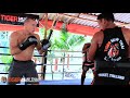 UFC Welterweight Champion Georges St-Pierre (GSP) Trains @ Tiger Muay Thai & MMA