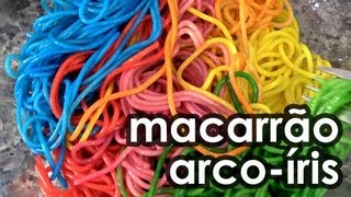 Macarrão de arco-íris (receita de macarrão simples)