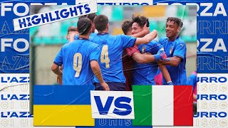 Highlights: Ucraina-Italia 1-3 - Under 17 (26 aprile 2022)