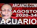 Video Horóscopo Semanal ACUARIO  del 16 al 22 Agosto 2020 (Semana 2020-34) (Lectura del Tarot)