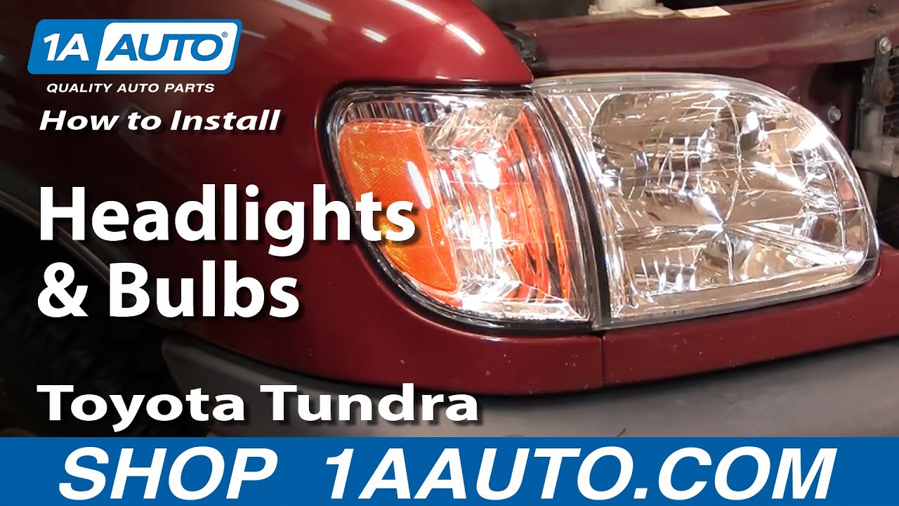 How To Install Replace Headlights and Bulbs Toyota Tundra 00-04 1AAuto