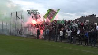 VfL Wolfsburg - Eintracht Braunschweig: Fan Unterstützung beim Abschlusstraining