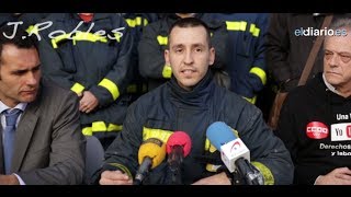 Rueda de prensa de bomberos. 31 enero 2014