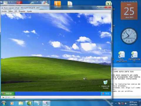 Como Instalar Windows Xp SP3 en virtual pc paso 4 - YouTube