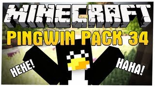 Minecraft: FUNNY MOMENTS! - Pingwin Pack Let's Play! #34