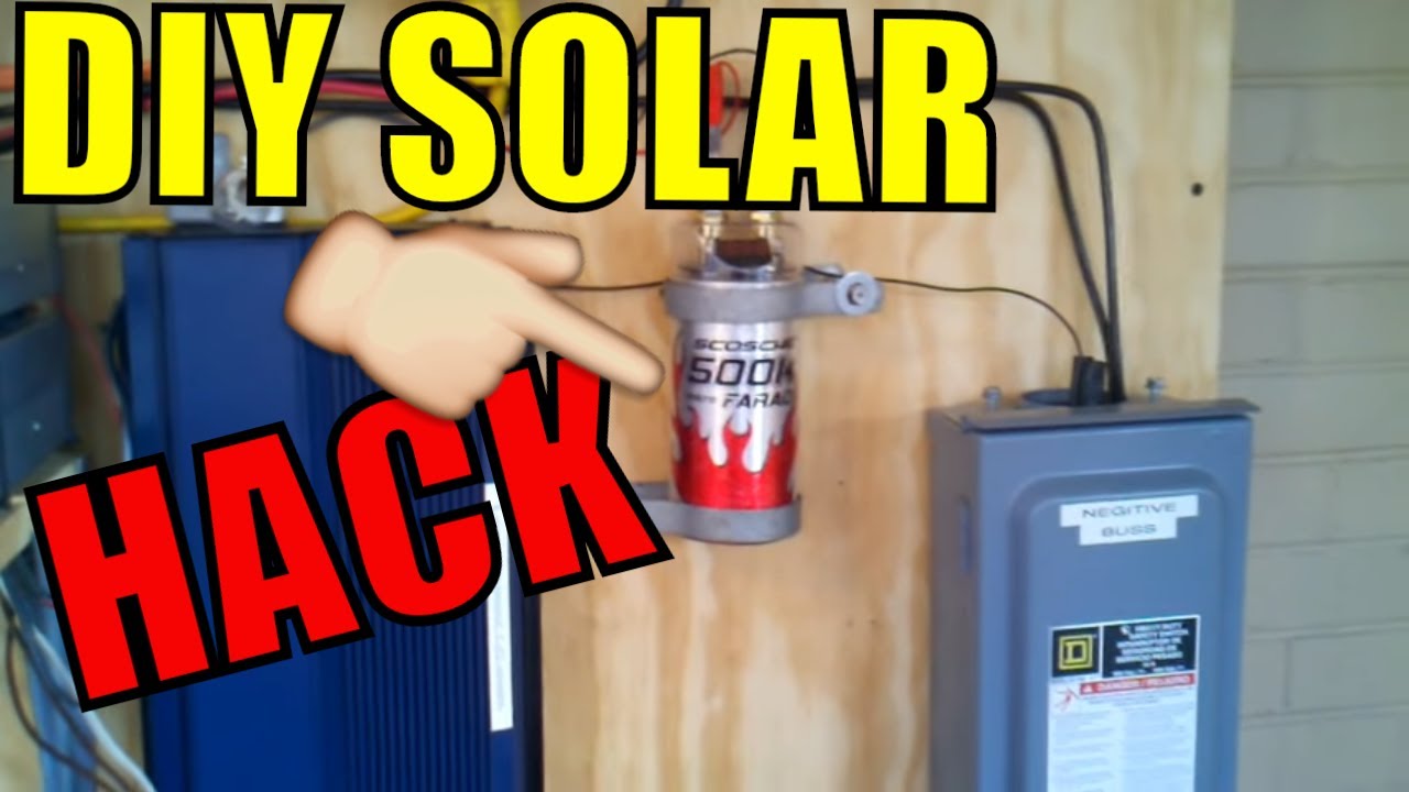 How To Wire The 500k Uf Capacitor Into Your Pv Solar Setup