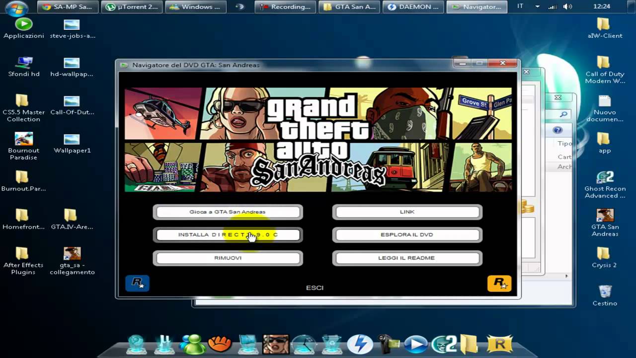 Come scaricare e installare Gta San Andreas per pc - YouTube