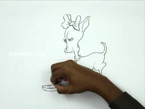 How to Draw a Small Girl Dog - YouTube