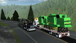 18 WOS HAULIN PETERBILT 379 HEAVY HAUL STEPDECK LOAD IN MEXICO PART2