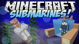 Minecraft | SUBMARINES! (Underwater Villages, Atlantis Tools & More!) | Mod Showcase