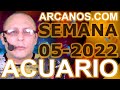 Video Horóscopo Semanal ACUARIO  del 23 al 29 Enero 2022 (Semana 2022-05) (Lectura del Tarot)