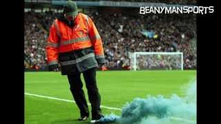 Crazy Scenes As Tottenham Fan Throws Smoke Bomb / Flare At Linesman After Spurs Score!!