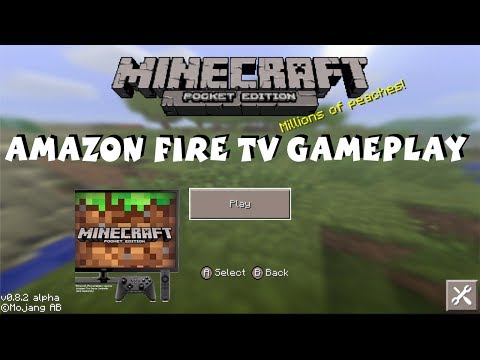 Amazon Fire TV Minecraft Gameplay - Minecraft Pocket Edition 1080P