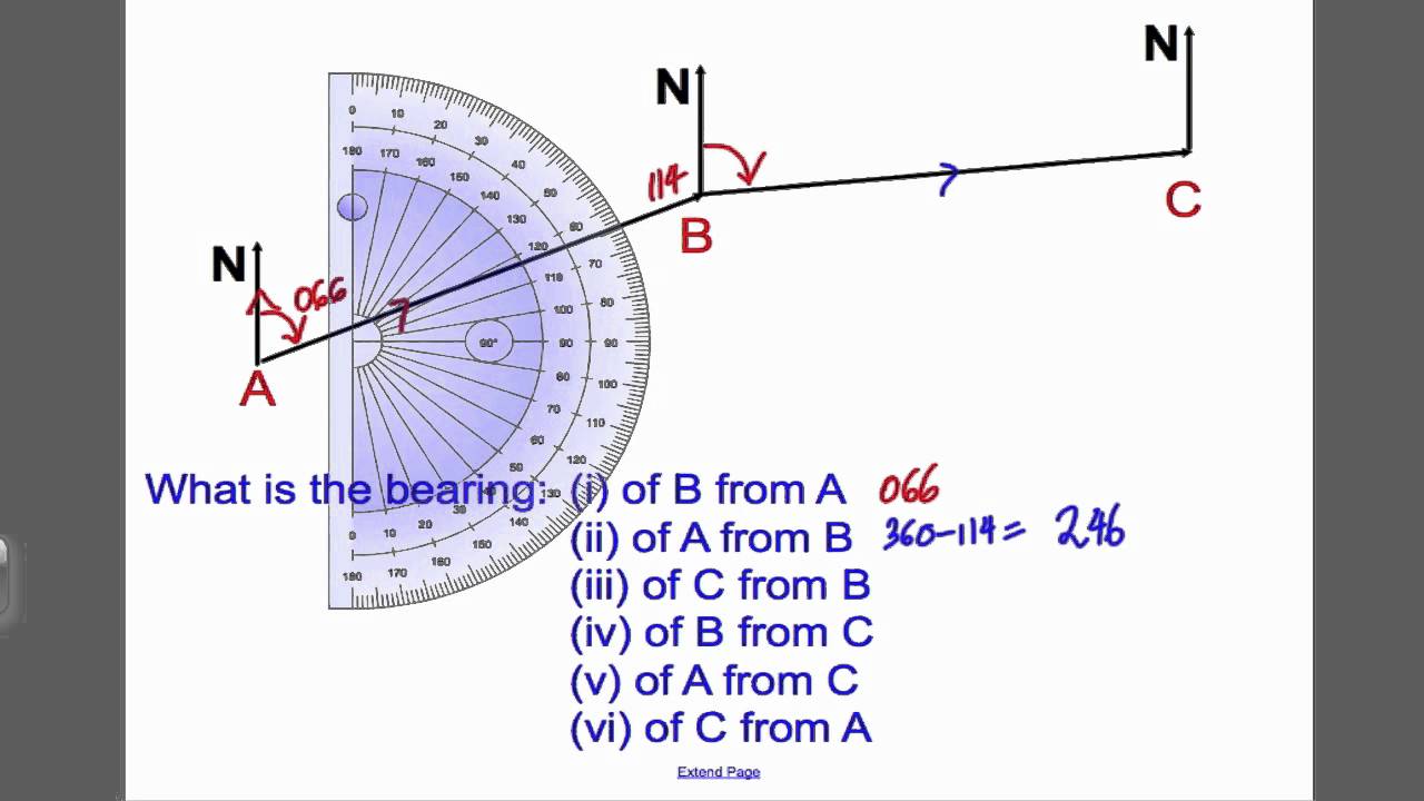 Bearings 1 (GCSE Higher Maths) Tutorial 21 YouTube